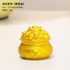 Tigela do Tesouro Dourado, Árvore da Fortuna, um Balde de Ouro, Cuia, Enfeites de Sorte e Prosperidade, Decorações para Casa, Artesanato em Resina, Pequenos Enfeites