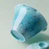 Gaiwan Ballena Azul Oceánico Pintado a Mano Ino Kiyosong, Tazón de Té Doméstico de Alto Valor para Mujer, Juego de Té, Tazón para Beber Té