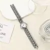 Nuevo Diseño de Moda Retro Redondo de Lujo Ligero Incrustado de Diamantes Reloj de Pulsera de Cuarzo para Mujer Versátil Exquisito Cadena