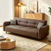 Venta directa de fábrica sofá cama de doble uso tamaño pequeño, sofá multifuncional plegable para apartamentos y casas de alquiler, sofá de línea recta con tela resistente a los arañazos de gato