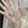 Pulsera de Gato con Lazo Ojo de Gato Femenina Ins Diseño de Nicho Simple Versátil Pulsera de Pareja Estudiante Femenina