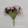 Ramo de Gipsofila Simulado Flor de Tecido Artificial Crisântemo Ameixa Pequena Fruta Ameixa Guirlanda DIY Decoração de Casamento Flor Artificial