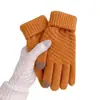 Guantes de Invierno Cálidos a Prueba de Frío Engrosados Lindos Estudiantes Escritura Juego Teléfono Móvil Montar Guantes Engrosados Pantalla Táctil Mujer