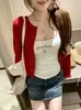 Estilo dulce, estampado de dibujos animados lindo, ribete de encaje, camisola sexy ajustada con copas, top básico
