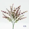 Plástico de Simulación Mango Pequeño Tallo Largo Eucalipto Decoración del Hogar Flor Simulación Eucalipto Estilismo de Boda Arreglo Floral Arte Floral