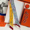 Cinta de Twill de Seda Versátil Decorativa Estilo Coreano Nueva con Estampado de Leopardo y Anacardos para Envolver Bolsas, Bufanda de Seda, Pañuelo Pequeño para el Cuello