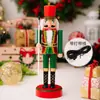 Suministros de Decoración Navideña Haobei Adornos de Cascanueces Soldado con Luces Soldado de Hojalata Cascanueces Adornos Navideños de Pie