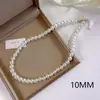 Elegante Collar de Perlas Estilo Francés para Mujer, Cadena de Suéter de Lujo Ligero de Nicho Otoño e Invierno, Choker Seleccionado por Influencers