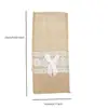 Directo de Fábrica Set de Cuchillo y Tenedor Navideño Bolsa con Borde de Encaje de Arpillera para Cuchillo y Tenedor Bolsa Festiva para Cubiertos de Fiesta y Boda