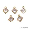 Accesorios de Colgante de Zirconia Incrustada en Aleación Colgante Pequeño Pulsera DIY Hecha a Mano Collar Pendientes Aretes Tachuelas Accesorios Decorativos