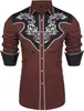 Camisa Casual de Manga Larga para Hombre Estilo Vaquero Transfronteriza 2025 Retro Impresión 3D Talla Grande Holgada Cárdigan
