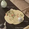 Novo Tapete de Chá de Terra de Diatomáceas Estilo Chinês, Caminho de Mesa Absorvente, Tapete Isolante Térmico, Tapete para Bandeja de Chá, Tapete de Pano para Mesa de Chá Estilo Zen, Tapete de Chá de Secagem Rápida