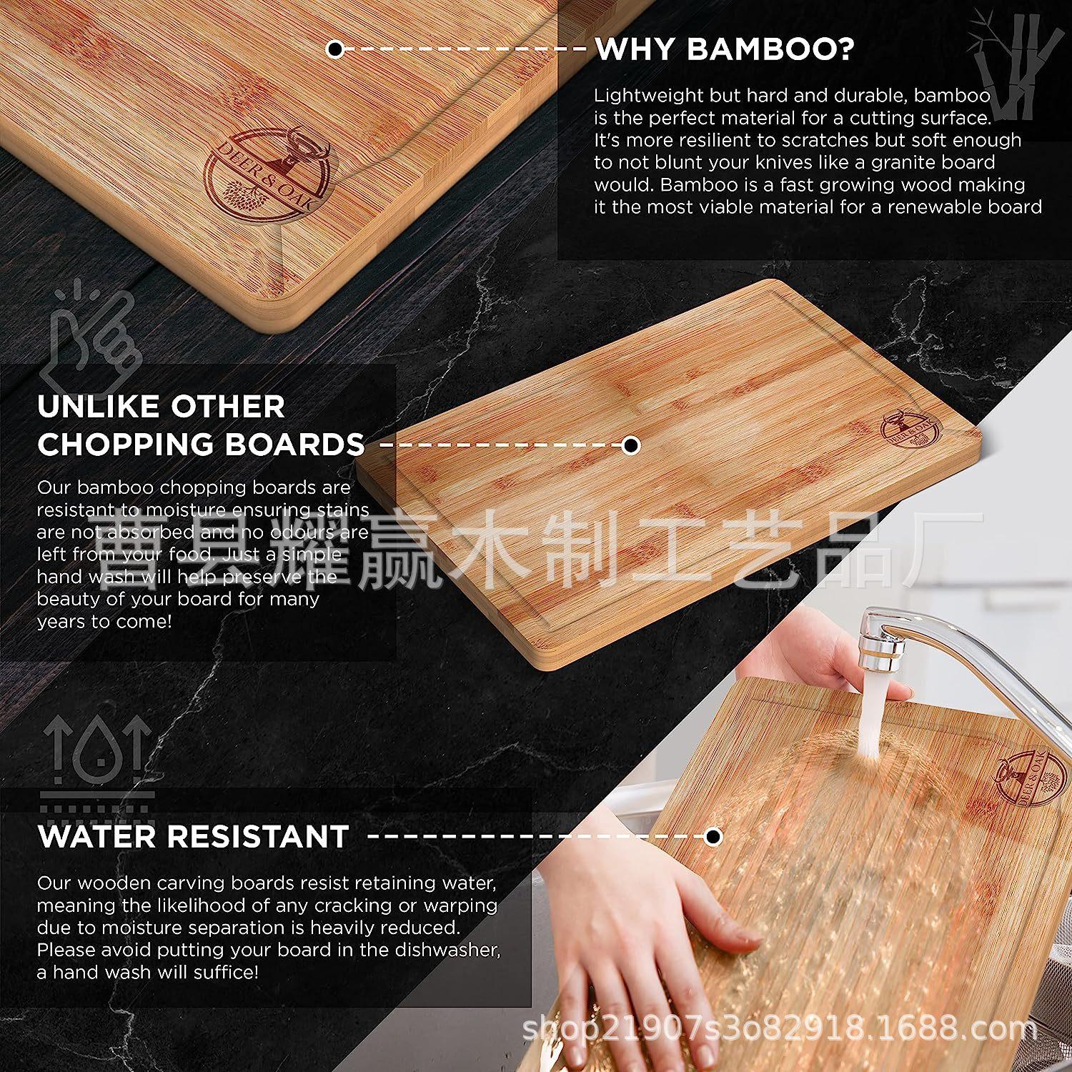 竹制加大加厚方形砧板厨房水果蔬菜切菜板托盘牛排披萨板BSCI