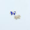 Accesorios para Joyería DIY Estilo Coreano Colgante Doble Mariposa Ojo Maligno Patrón Esmalte Aleación Collar Pulsera Colgante Encanto