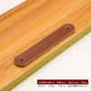 Asa Gruesa de Cuero Transfronteriza Asa de Cuero Nórdica para Armario Asa de Cuero para Gabinete de Tatami Cajón Tirador Negro Tirador de Piel de Vaca