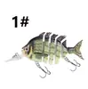 Señuelo de Pesca Multisección Weihe Sports Modelo a Set de 5 Piezas 8cm 15g Señuelo Hundible de 6 Secciones Señuelo Duro Transfronterizo