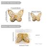Una Variedad de Creativas Pegatinas de Pared de Mariposas de Colores con Purpurina, Pegatinas de Pared Decorativas de Mariposas Tridimensionales para Fondo de Fiesta y Boda
