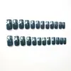 Unhas Postiças Wearable de Média Duração, Moda Galáxia Sonhadora Floral Bolinhas, 24 Peças, Venda Quente Transfronteiriça, Frescas e Modernas, Atacado