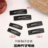 Pinza Negra Mate Minimalista Bb para Cabello Pinza Lateral Accesorio para el Cabello Pinza para Flequillo Pasador Pinza Cuadrada para Cabello Pinza Lateral Pinza