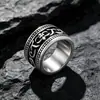 Moda europea y americana acero de titanio dedo dominante tendencia joyería personalizada fundición anillo fabricantes mayorista SA151