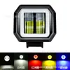Luz de Trabalho LED para Carro Pequena Off-Road Duas Cores Luz de Nevoeiro 20W Holofote Motocicleta Teto Modificado Luz de Inspeção Luz Auxiliar