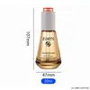 Botella de vidrio gotero con bomba de prensa cónica 30 ml para loción, cuidado de la piel, cosméticos, dispensador de sérum, botella vacía