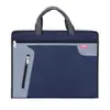 Bolsa de mão para documentos bolsa com zíper pasta bolsa para materiais de reunião de escritório comercial LOGO imprimível