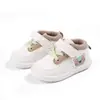 Zapatos de Cuero Suave con Dibujos, Zapatos Casuales Moldeados por Inyección para Niños y Niñas, Tenis de Bebé con Velcro, Zapatos de Primavera para Niños