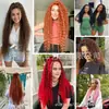 Peruca de cabelo trançado de crochê europeu e americano brasileiro, cabelo longo cacheado, fibra química, cabelo cacheado pequeno, trança brasileira