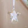 Nuevo Colgante Transparente de Acrílico Ángel Copo de Nieve Árbol de Navidad Decoración Colgante Cristal de Hielo Transfronterizo de Navidad