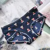 [80-120] 524 Seda de Hielo estampado lindo tiro bajo bolsa de ropa interior para mujer cadera con taladro ropa interior para mujer tiro bajo