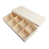 Caja de embalaje de madera para Año Nuevo, crujiente de yema de huevo y bocadillos de frutas, caja de madera, pastel chino, pastel de luna, pastel de frijoles mungo, caja de regalo 4 6
