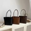 Bolso de Viajero para Mujer 2024 Nuevo Bolso Tote Popular de Gran Capacidad de Este Año Bolso de Cubo de Hombro Retro de Otoño e Invierno