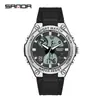 Reloj Deportivo Sanda para Hombres y Adolescentes Reloj Multifuncional para Estudiantes Resistente al Agua Esfera Grande Reloj Electrónico Venta Directa de Fábrica