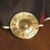 Peça de Mão Giratória da Fortuna em Latão para Riqueza Instantânea, Boa Sorte no Ano do Cavalo, Gadget Anti-Estresse de Mahjong Treze-Nove