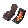 Aplicable a Samsung Z Flip3 pantalla plegable funda protectora tipo flip Motorola Rzar bolsa de cintura universal de piel de vaca para personas mayores