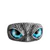 S925 plata lisa retro azul gafas búho joyería anillo al por mayor transfronterizo hombres y mujeres Diseño anillo de búho