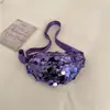 2026 Bolso Cruzado de Moda Simple y Tendencia para Mujer, Bolso Tipo Dumpling con Correa Ancha de Lentejuelas con Textura Única, Bolso de Hombro Elegante