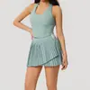 Ropa de yoga al por mayor transfronteriza, chalecos deportivos de secado rápido, faldas de correr adelgazantes, faldas de tenis, conjuntos de ropa de fitness, disponible para dropshipping