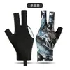Guantes de Billar, Antideslizantes, Resistentes al Desgaste, de Tres Dedos, Finos, Transpirables, Absorbentes del Sudor, Elásticos, Guantes de Snooker de Medio Dedo para Hombres y Mujeres