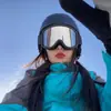 Óculos de Esqui Grandes Que Podem Ser Usados sobre Óculos, Proteção UV, Óculos Esportivos para Ciclismo, Corrida, Montanhismo, Óculos de Sol à Prova de Vento
