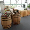 Barril de Vino Decorativo, Barril de Roble, Barril de Vino de Madera Maciza, Exhibidor de Barra, Barril de Vino Tinto, Gabinete de Vino Semiabierto, Barril de Vino