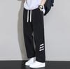 Calça Casual Nasa de Seda Gelada para Homens, Verão 2026, Modelagem Solta, Estilo Casal, Calça Reta com Caimento, Calça de Perna Larga Respirável de Secagem Rápida