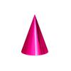 Tocado de película de aluminio transfronterizo sombrero de cumpleaños color sólido niños adulto papel decorativo láser brillante color papel facial brillante