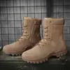 Amazon Botas de Vuelo Botas de Hombre Botas de Entrenamiento para Hombre Transfronterizas Talla Grande Botas de Campo Botas de Senderismo para Exteriores de Caña Alta