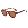 19647 Gafas de Sol Redondas Estilizadas Estilo Retro Europeo y Americano con Montura Tr90 para Mujer, Gafas de Sol con Protección Solar, Gafas de Gama Alta con Núcleo Insertado