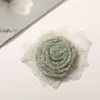 Nuevo Estilo Chino Suave Elegante Tela Encaje Rosa DIY Hecho a Mano Versátil Pasador Accesorios para el Cabello Accesorios para Ropa Venta al por Mayor
