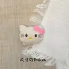 Muñeca de Gato hellokitty de Cuero Negro de Felpa de Dibujos Animados Broche Gatito Bufanda Calcetines Pantuflas Sombrero Colgante de Ropa