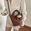 Cesta de Legumes de Moda de Alta Qualidade 2026 Nova Coleção Primavera/Verão Super Quente Padrão Lichia Bolsa Balde Bolsa de Ombro Única Transversal