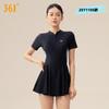 Traje de baño 361 para mujer de una pieza estilo falda para estudiante piscina para principiantes traje de baño deportivo talla grande conservador adelgazante